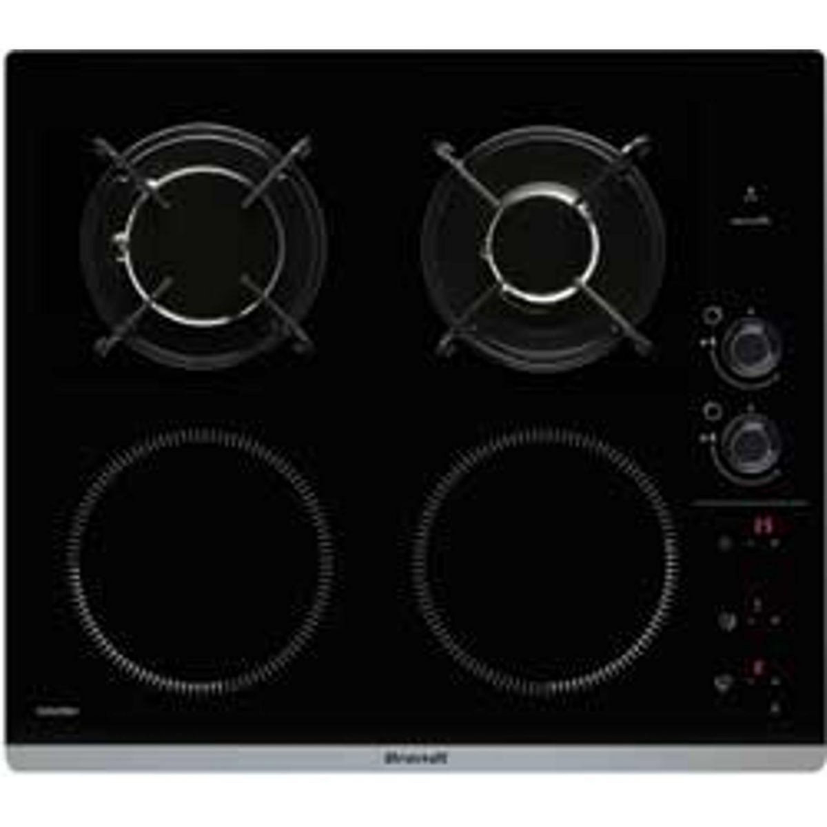 BRANDT Plaque mixte induction gaz BPI6413BM