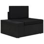 Voir la diapositive 4 : VIDAXL Salon de jardin 8 pcs Resine tressee Noir