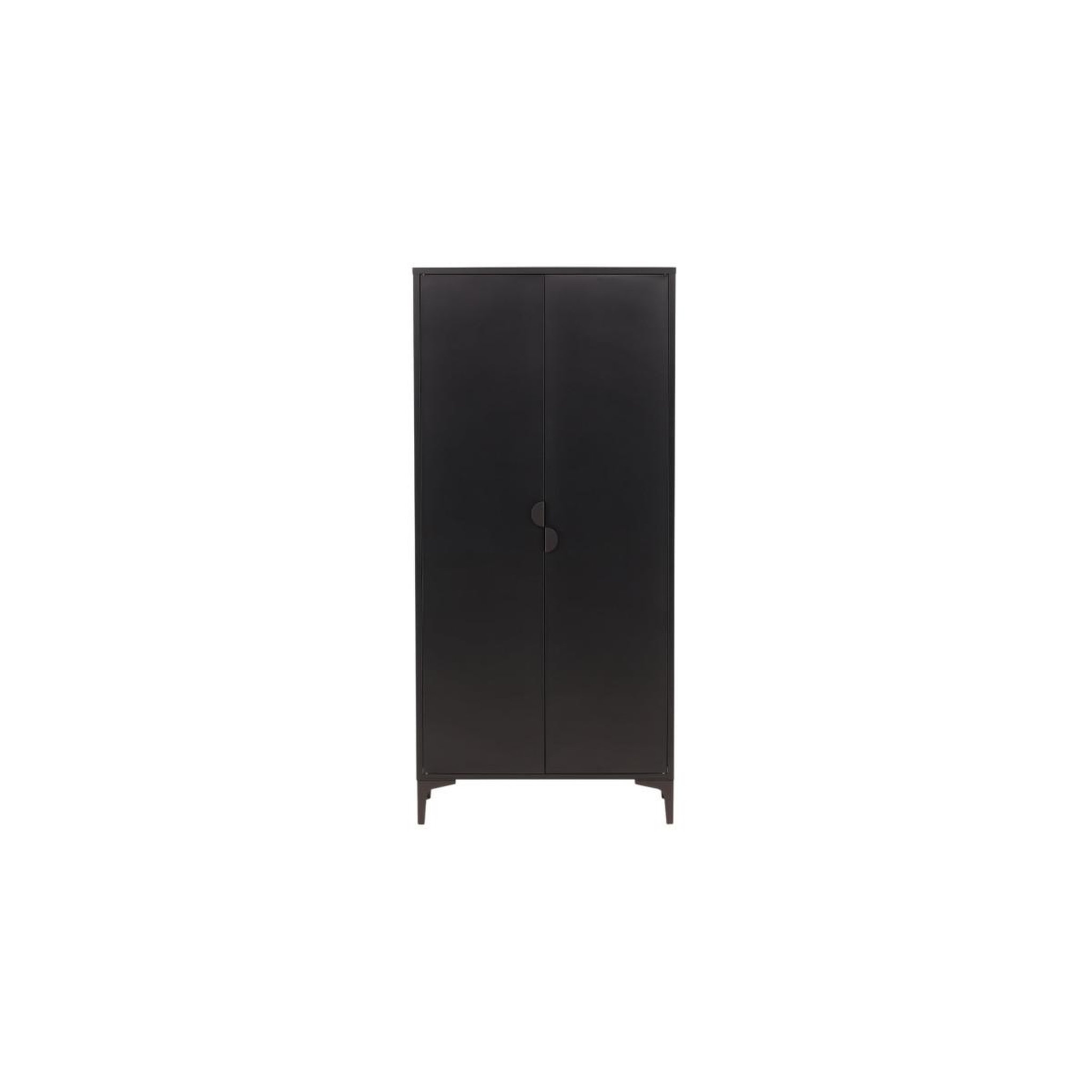 Voir la diapositive 2 : Paris Prix Armoire design 2 portes  piring  85cm noir