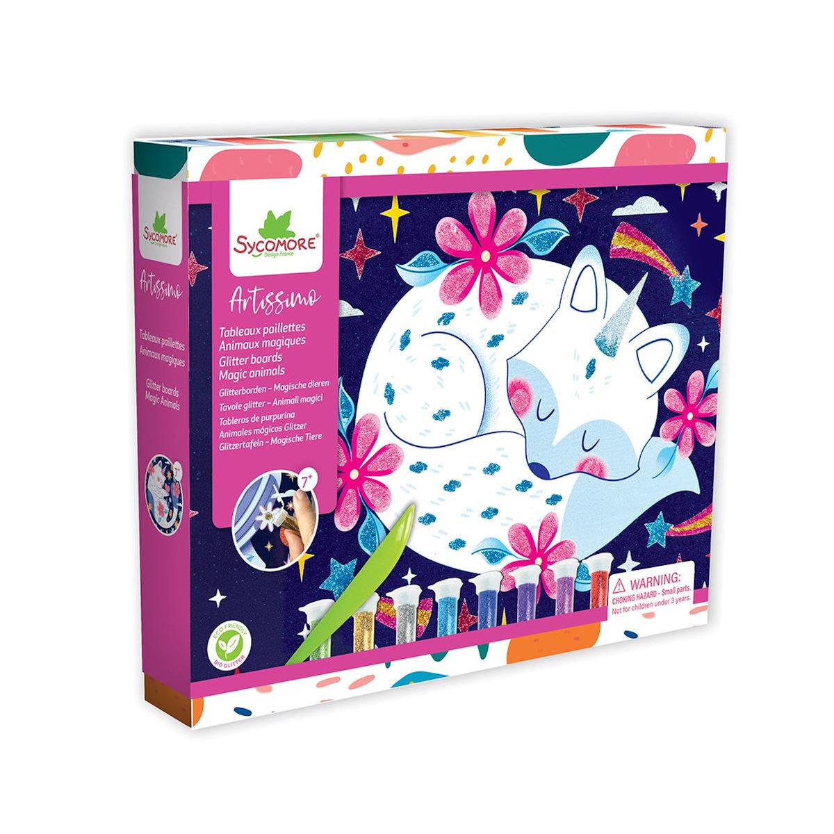 Au Sycomore Artissimo - GM tableaux paillettes - Animaux magiques