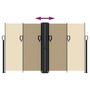 Voir la diapositive 5 : VIDAXL Auvent lateral retractable beige 140x1200 cm