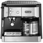Voir la diapositive 1 : DELONGHI Combiné expresso cafetière 15bars inox/noir - bco421s