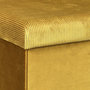 Voir la diapositive 2 : The Home Deco Factory Pouf coffre pliable en velours design Giulia