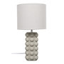 Voir la diapositive 1 : Paris Prix Lampe à Poser en Céramique  Luna  40cm Taupe
