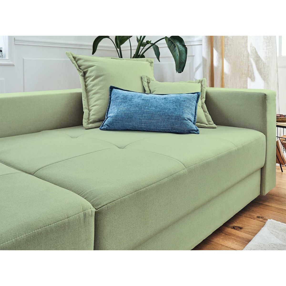 LISA DESIGN Lys - canapé droit 4 places - en tissu