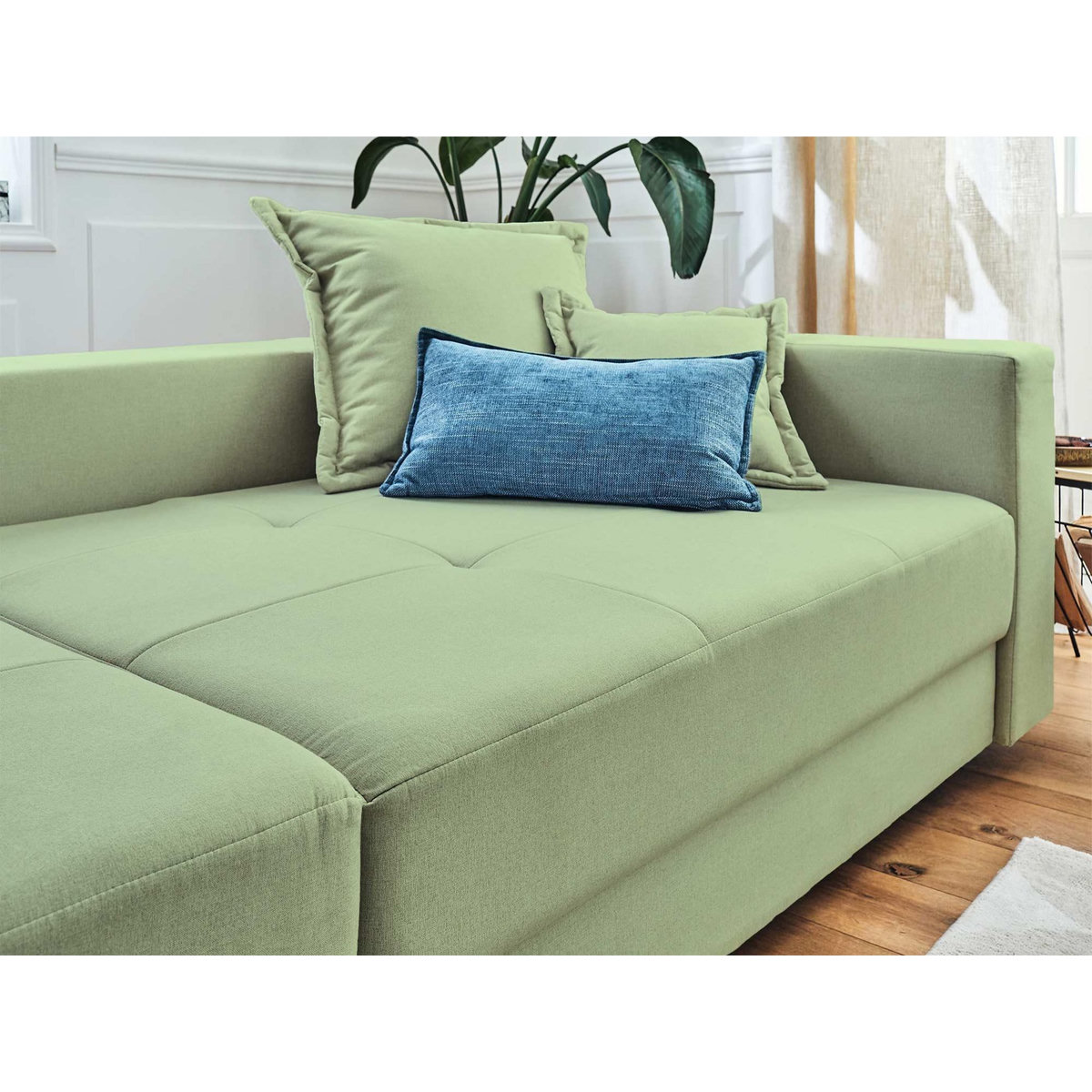 LISA DESIGN Lys - canapé droit 4 places - en tissu