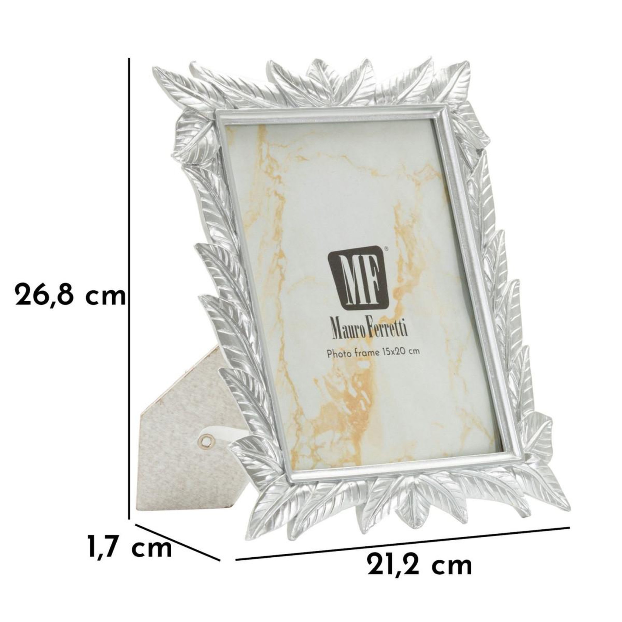 Voir la diapositive 6 : Paris Prix Cadre Photo Déco  Leavy  15x20cm Argent