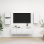 Voir la diapositive 1 : VIDAXL Ensemble de meubles TV 5 pcs Blanc Bois d'ingenierie