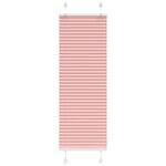 VIDAXL Store plisse rose 45x150 cm largeur du tissu 44,4 cm polyester