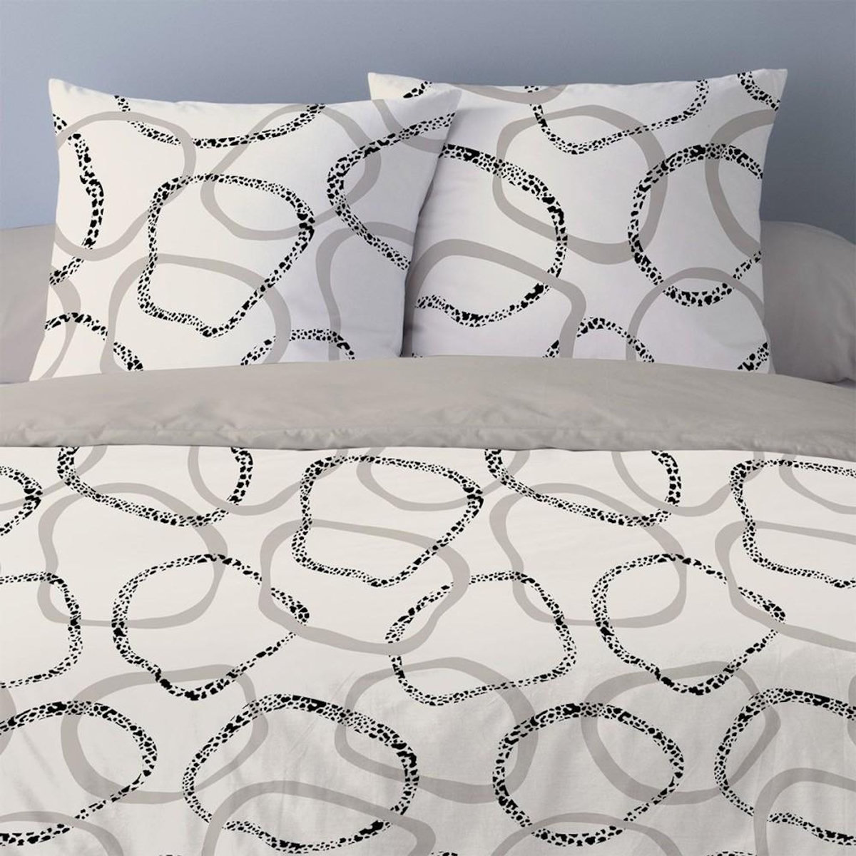 Dourev Housse de couette 200x200 Roanne + 2 taies