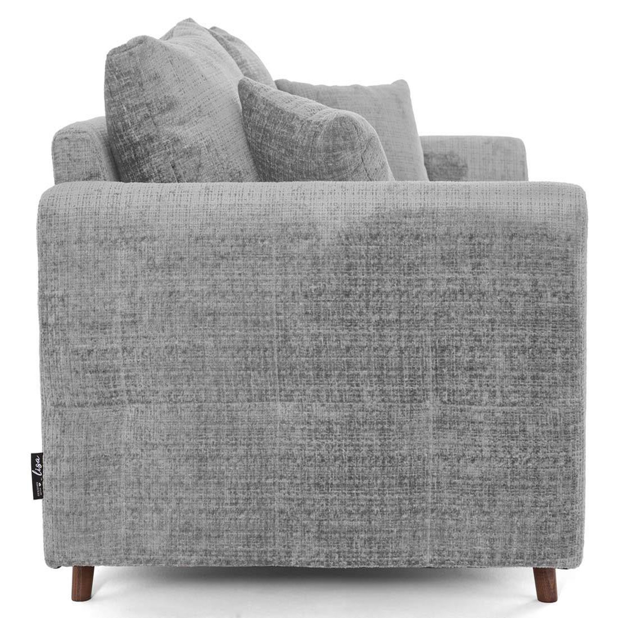 Voir la diapositive 5 : LISA DESIGN Rune - canapé droit 2 places en velours texturé