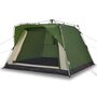 Voir la diapositive 2 : VIDAXL Tente de camping cabine 4 personnes vert liberation rapide
