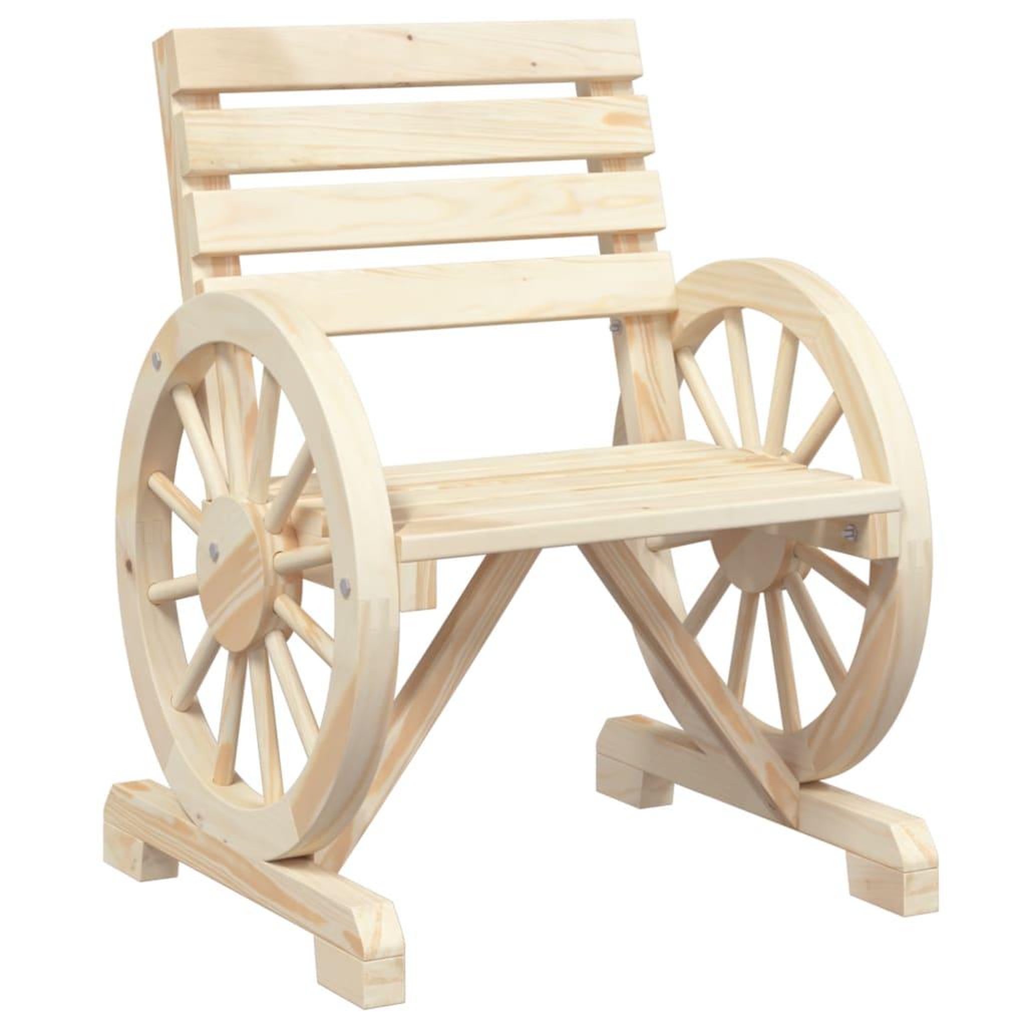 Voir la diapositive 2 : VIDAXL Chaises de jardin Bois de sapin massif