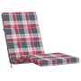Voir la diapositive 4 : VIDAXL Coussins de chaise longue lot de 2 motif a carreaux rouges