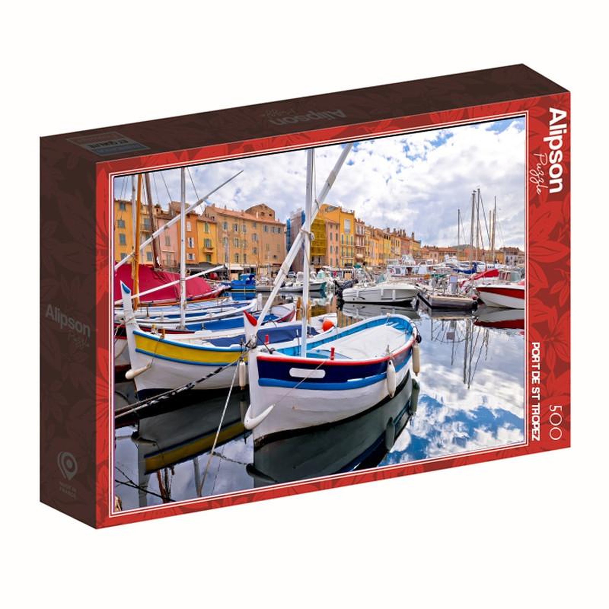 ALIZE Puzzle 500 pièces – Port de Saint-Tropez – Paysage de la Côte d’Azur – Vue méditerranéenne – Adulte – Alizé