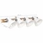 Voir la diapositive 6 : VIDAXL Lampe murale industrielle Blanc 90x25 cm E27