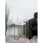 Voir la diapositive 5 : Paris Prix Table d'Appoint Design  Miroir  53cm Or