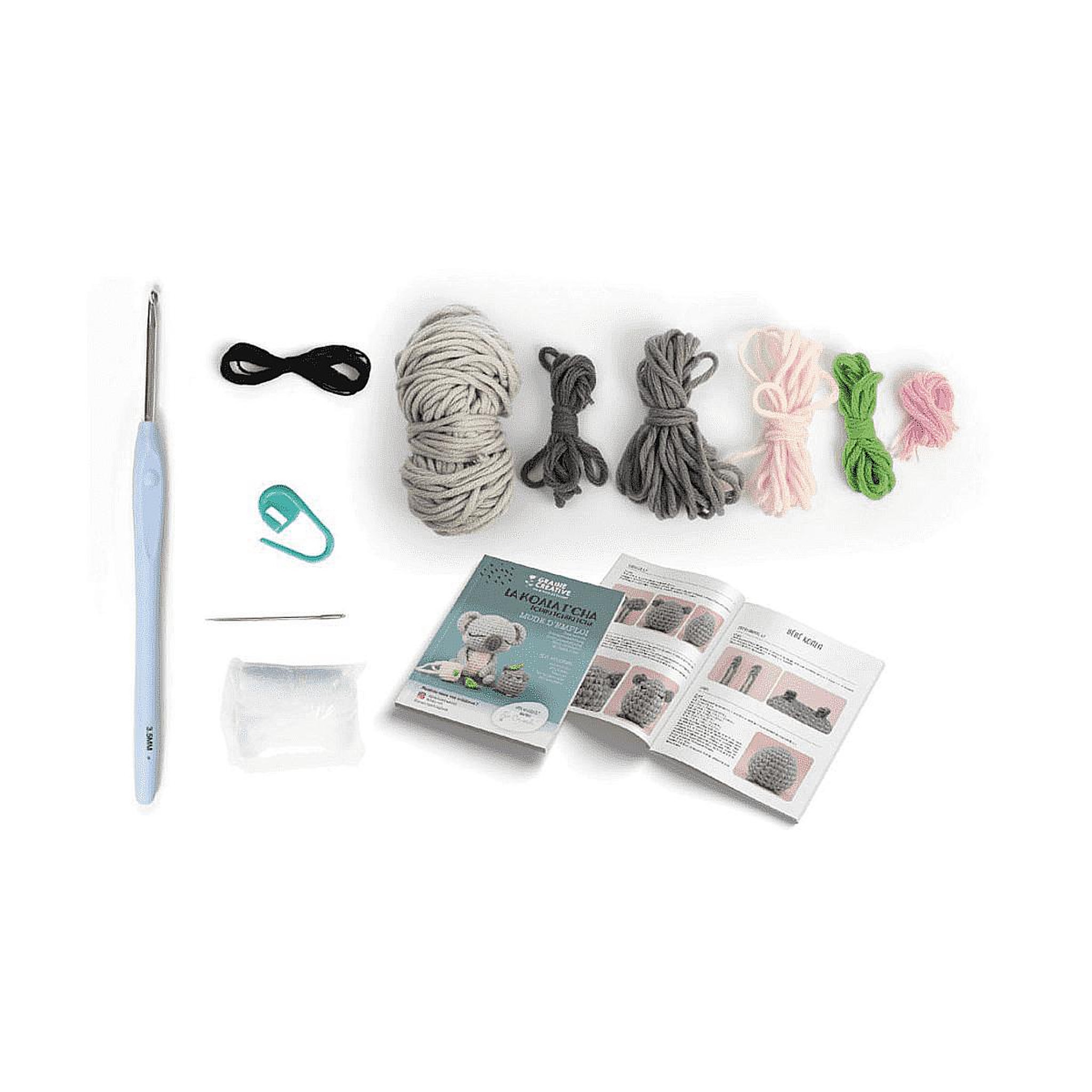 Voir la diapositive 2 : Graine créative Kit crochet amigurumi Koala
