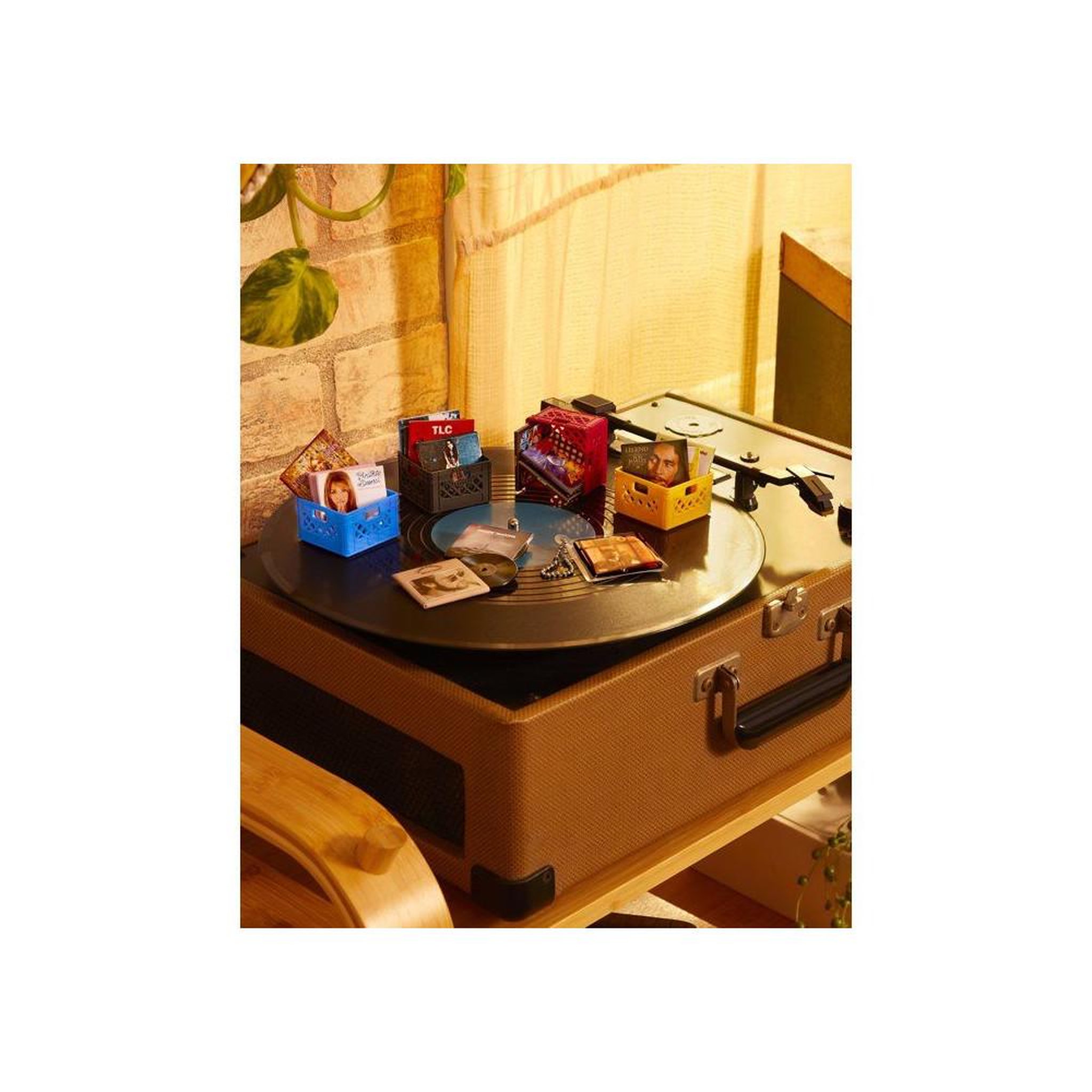 Voir la diapositive 5 : Coffret mini vinyles Real Music avec porte-clés et 4 disques, multicolore