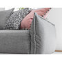 Voir la diapositive 5 : BEST MOBILIER Lena - canapé d'angle convertible - avec coffre - style scandinave - 5 places - droit