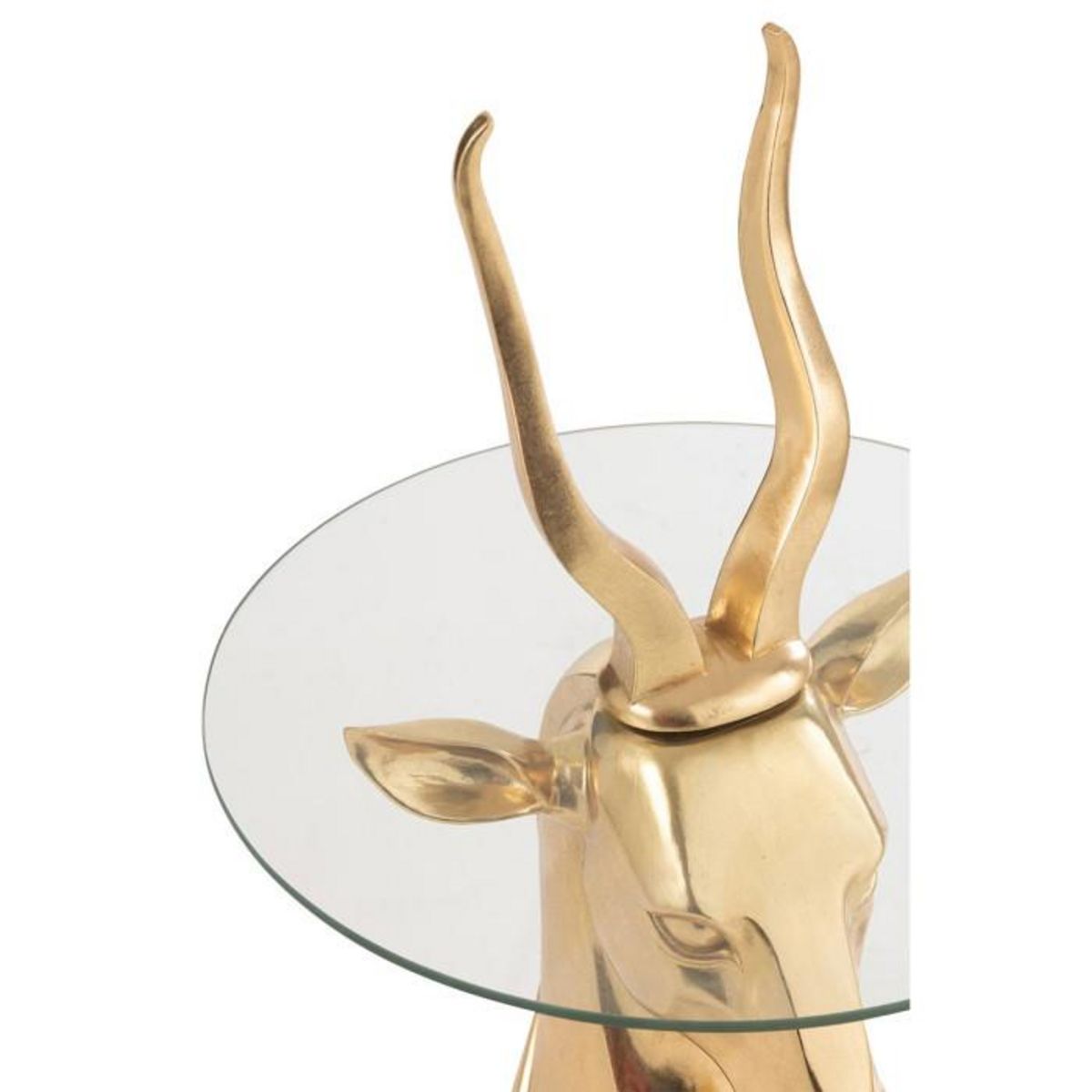 Paris Prix Table d'Appoint Design  Antilope  83cm Or