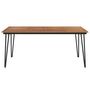 Voir la diapositive 3 : VIDAXL Table de jardin avec pieds epingle a cheveux 180x90x75 acacia