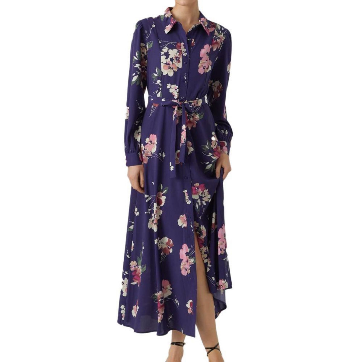 Vero Moda Robe Marine à Moifs Femme Vero Moda Shilah Naja