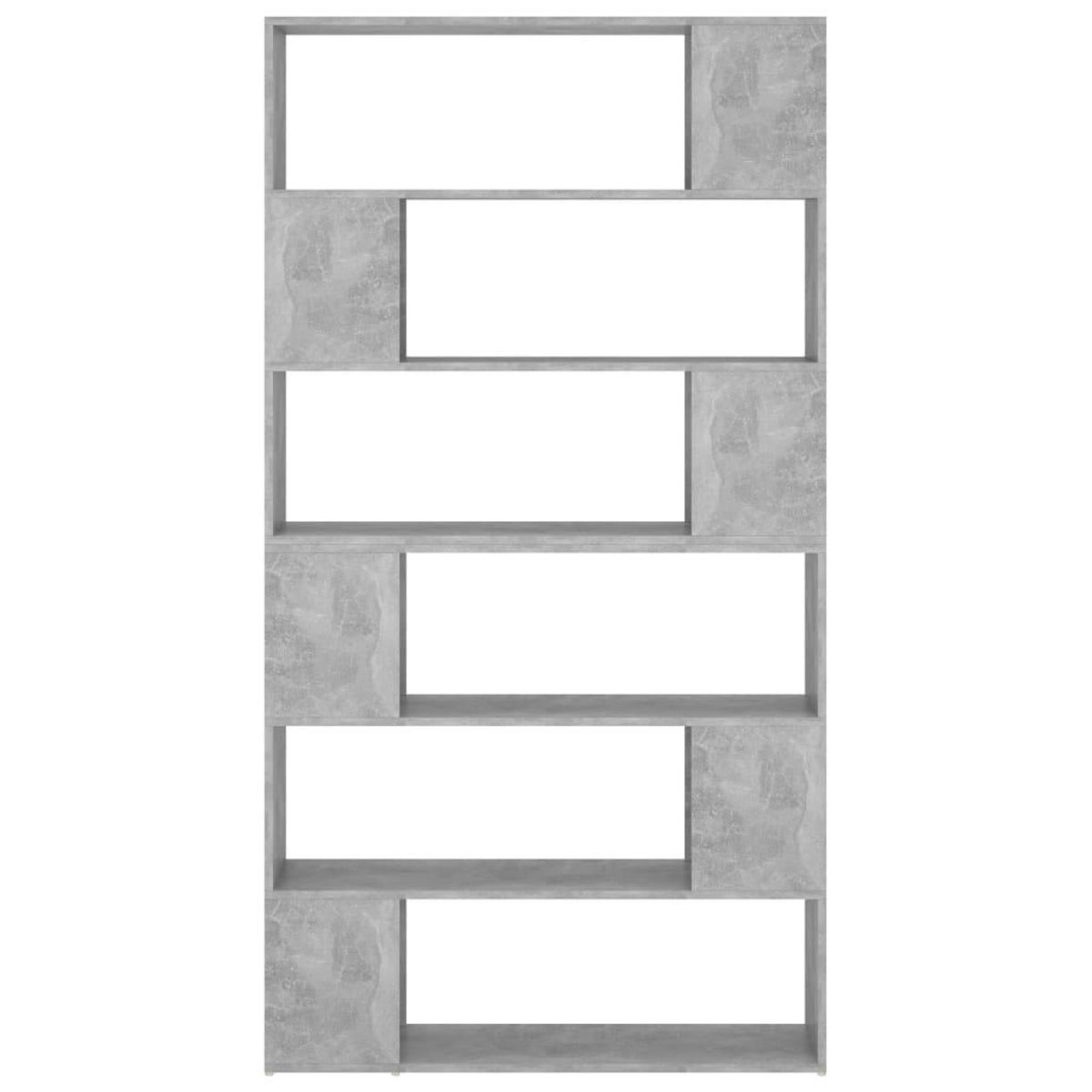 VIDAXL Bibliotheque/Separateur de piece Gris beton 100x24x188 cm