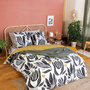 Voir la diapositive 3 : COTE DECO Housse de couette 240x220 NOLIE + 2 taies 100% coton 57 fils/cm2