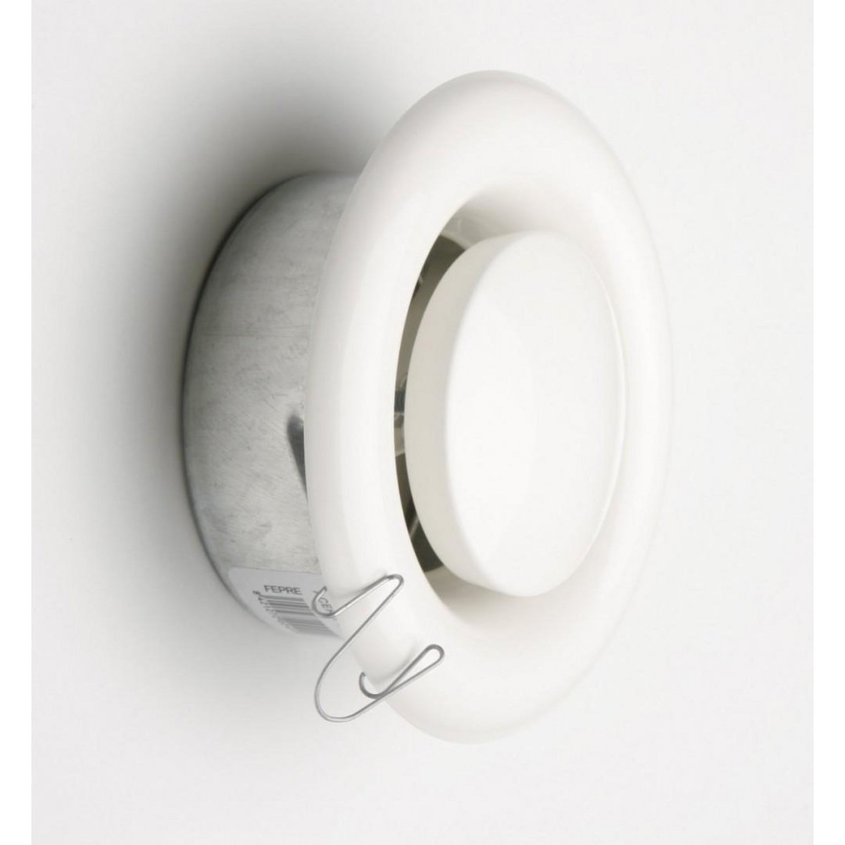 CENTRALE BRICO Bouche d'extraction acier laqué Diam.13.9 cm