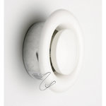 CENTRALE BRICO Bouche d'extraction acier laqué Diam.13.9 cm