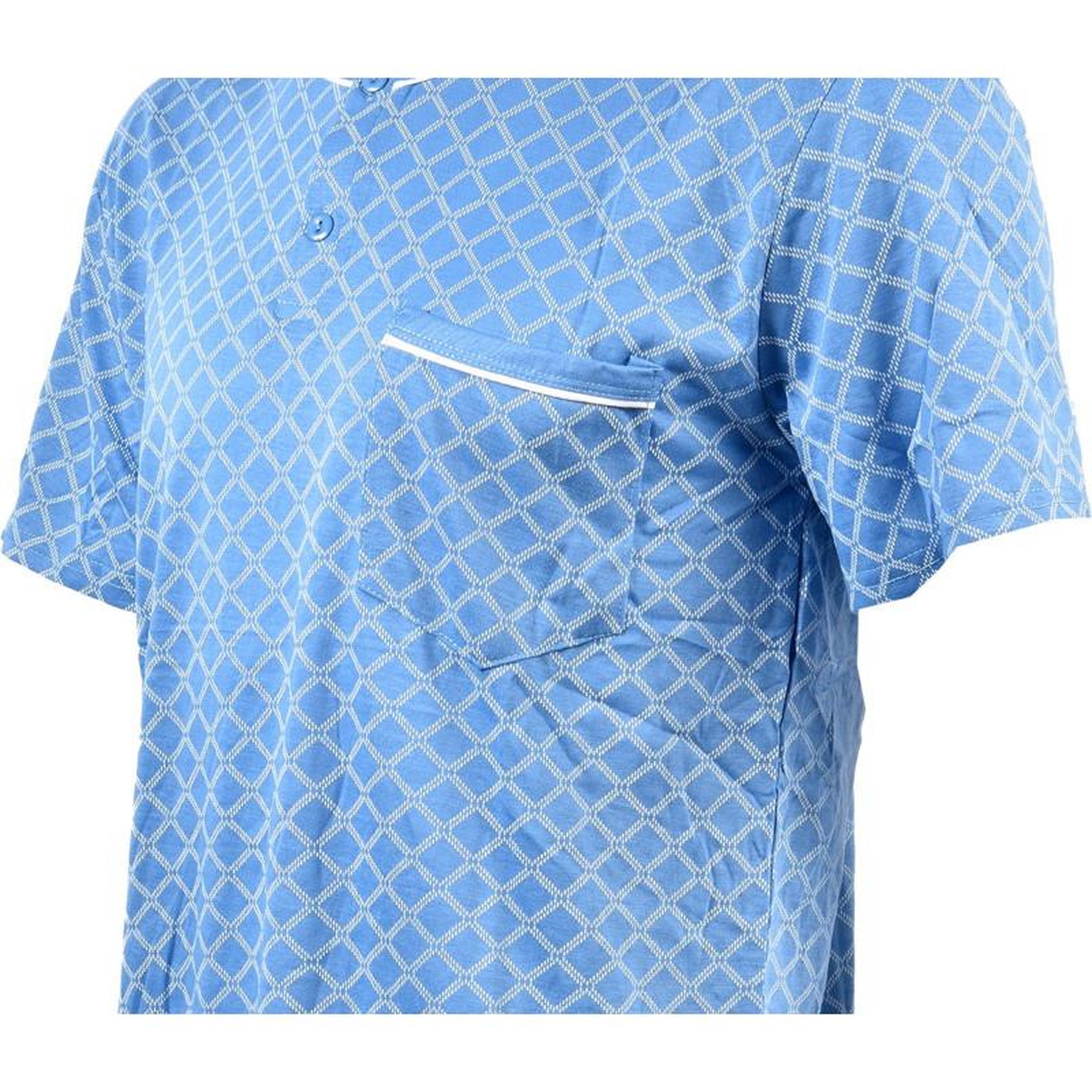 Voir la diapositive 2 : OZABI Pyjama Court Homme ECO HOMEWEAR