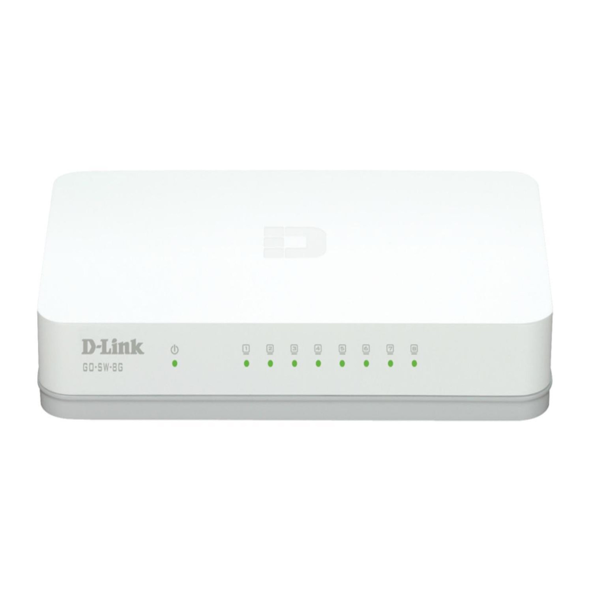 Voir la diapositive 2 : D-Link Commutateur Ethernet D-Link GO-SW-8G 8 ports Gigabit blanc