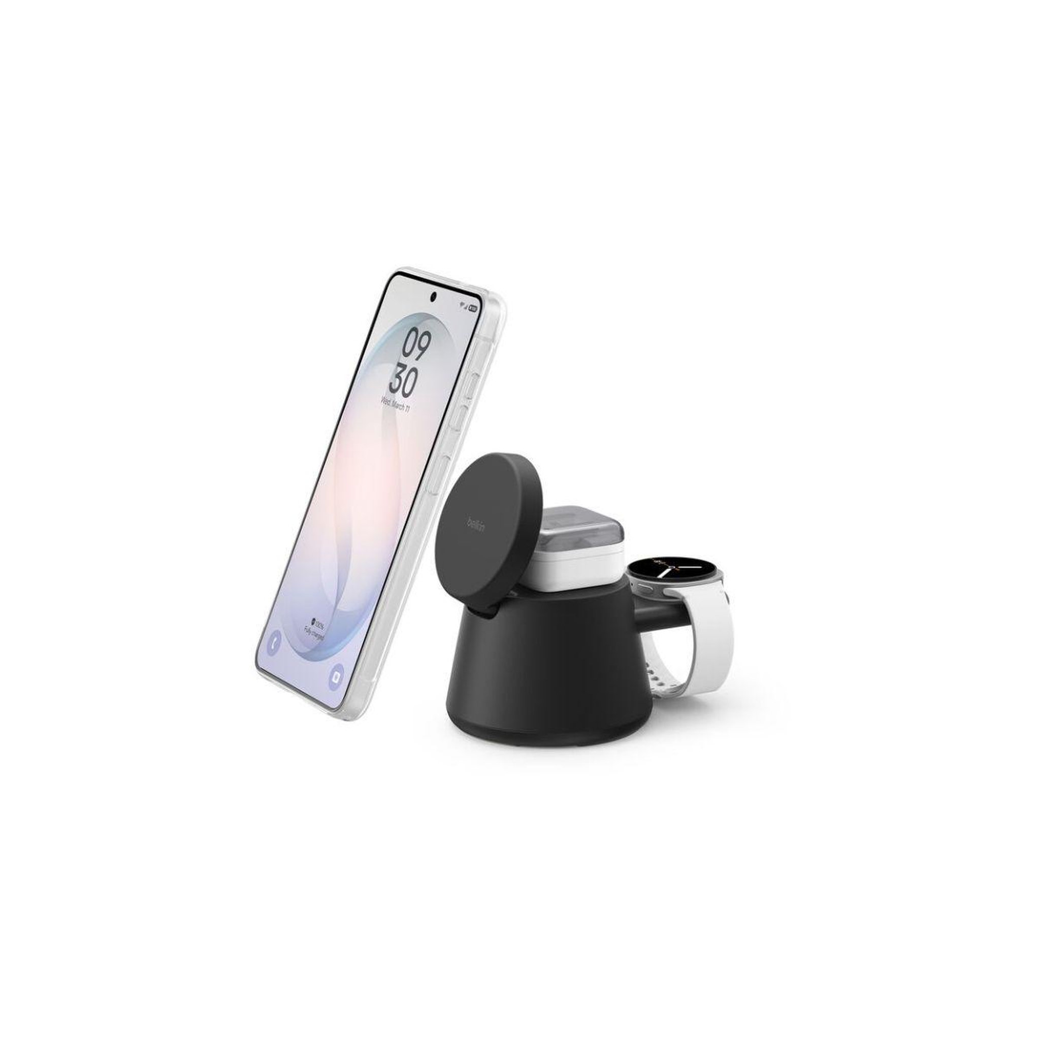 Belkin Station de charge station de recharge 3-en-1 25w qi2 noir