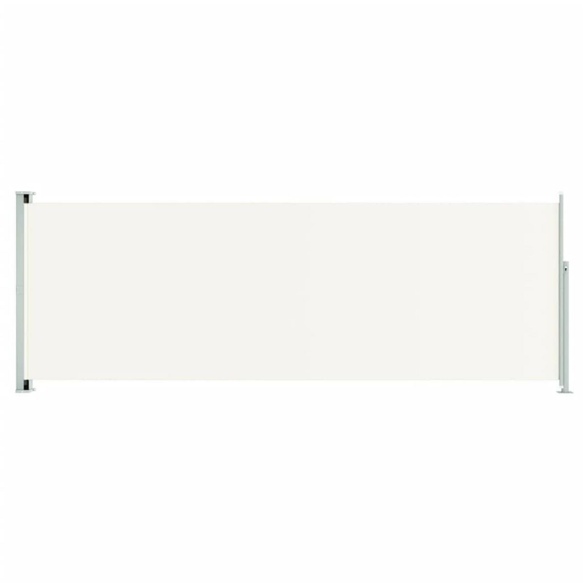 VIDAXL Auvent lateral retractable de patio 220x600 cm Creme