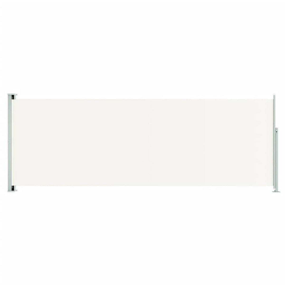 VIDAXL Auvent lateral retractable de patio 220x600 cm Creme