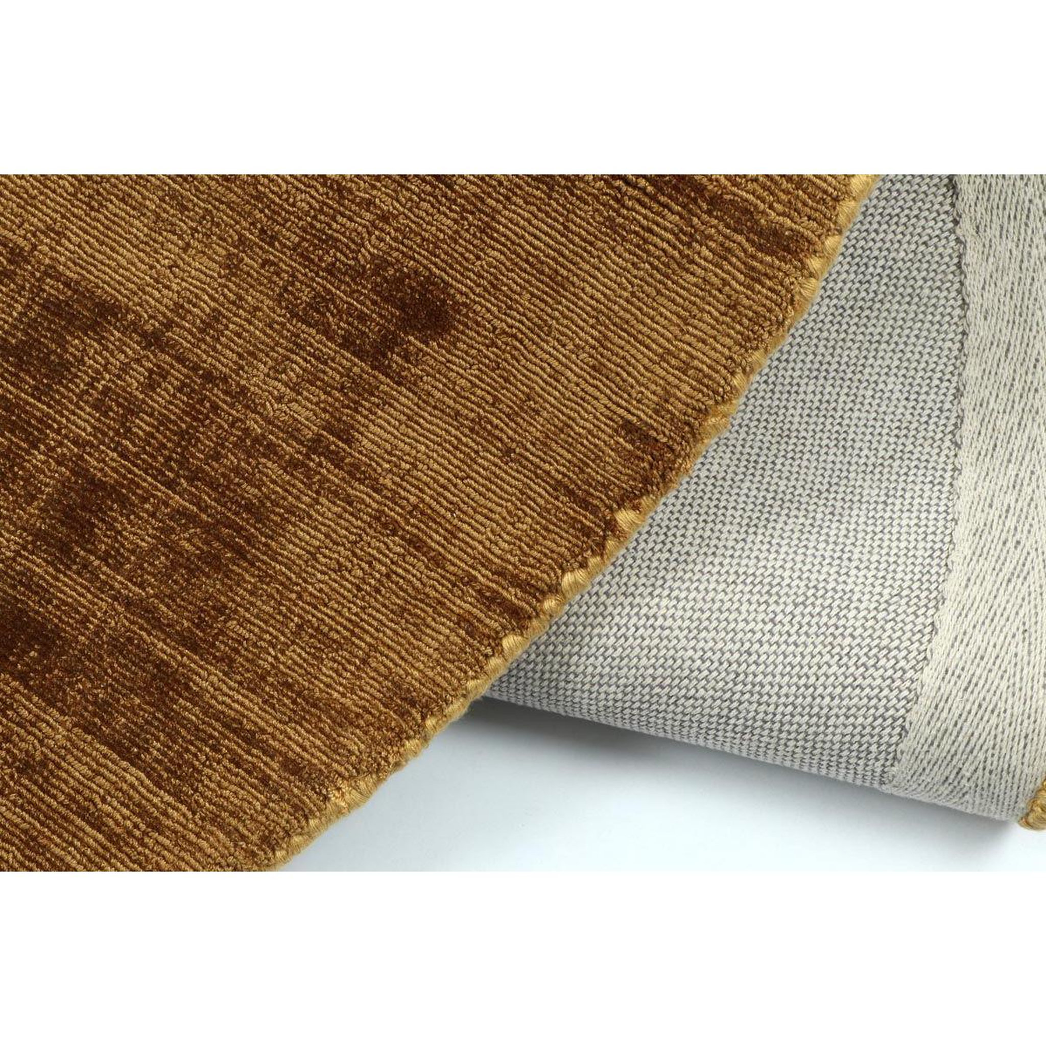 Voir la diapositive 2 : J-LINE Tapis déco rond  fabian  150cm marron