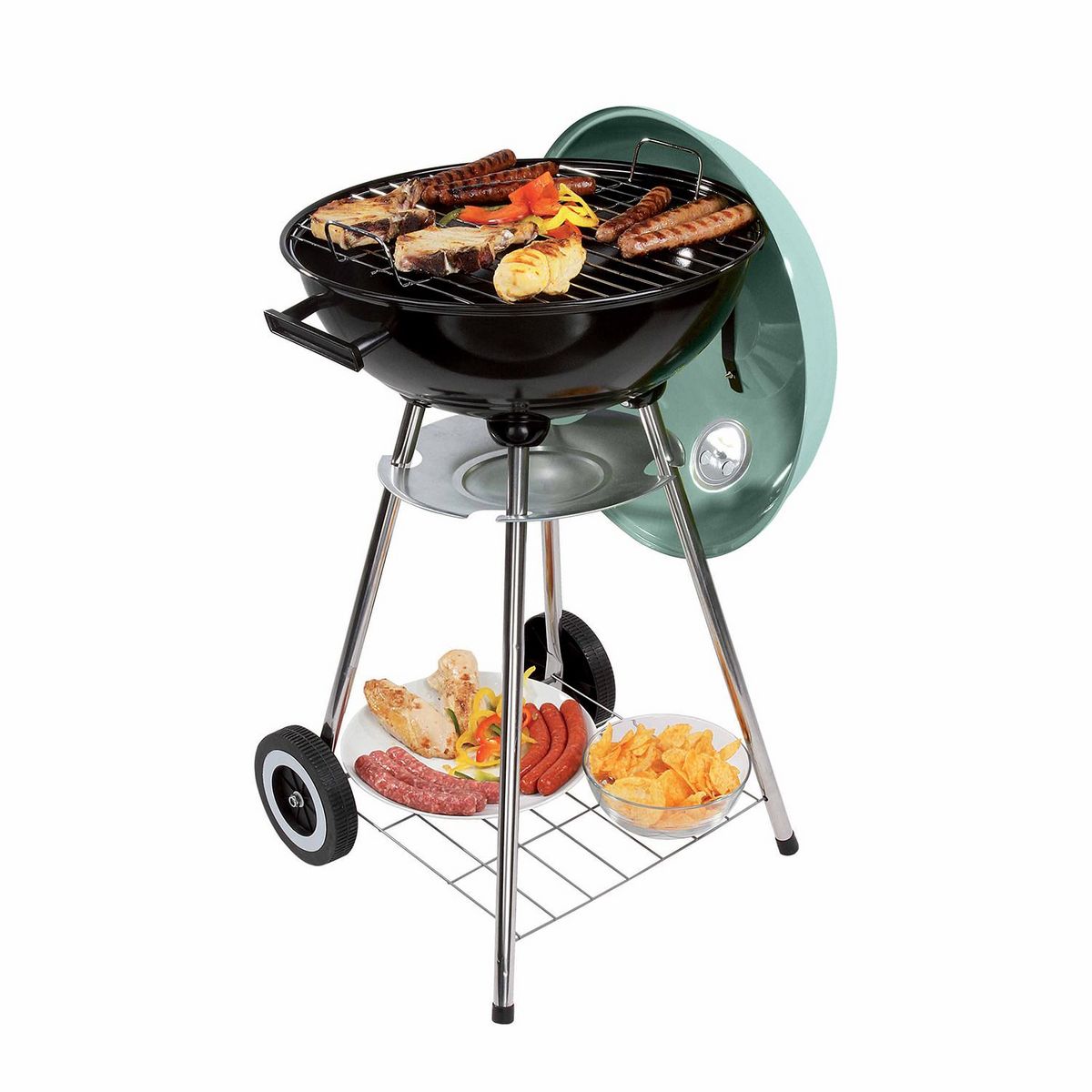 LIVOO Barbecue à charbon 41cm vert/noir - doc172ve