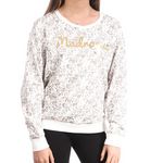 LES TROPEZIENNES Sweat /Léopard Femme Les Tropéziennes Maddie. Coloris disponibles : Blanc