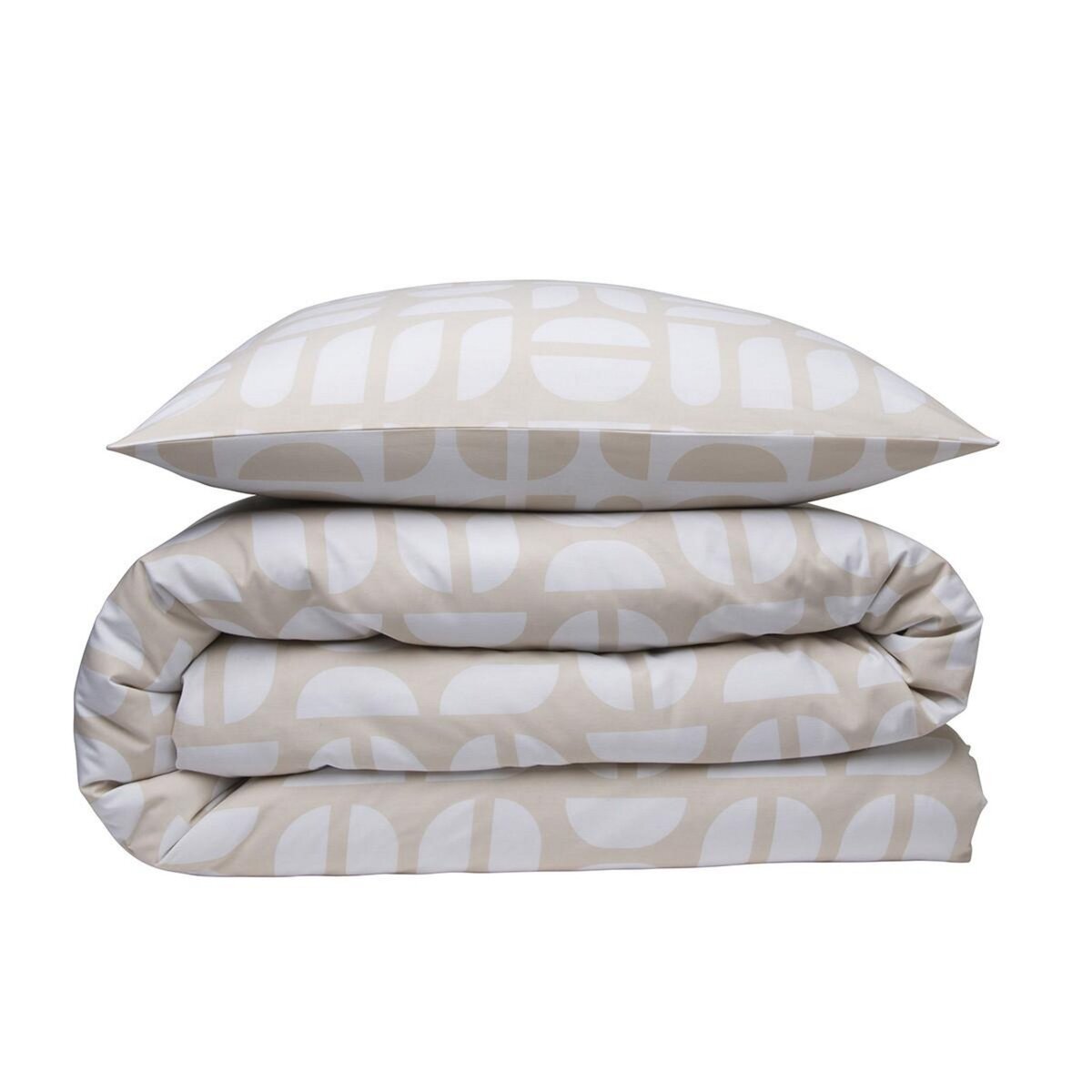 FUTURE HOME Parure de lit 2 personnes géométrique en polycoton