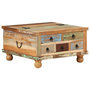 Voir la diapositive 1 : VIDAXL Table basse Bois de recuperation 70 x 70 x 38 cm