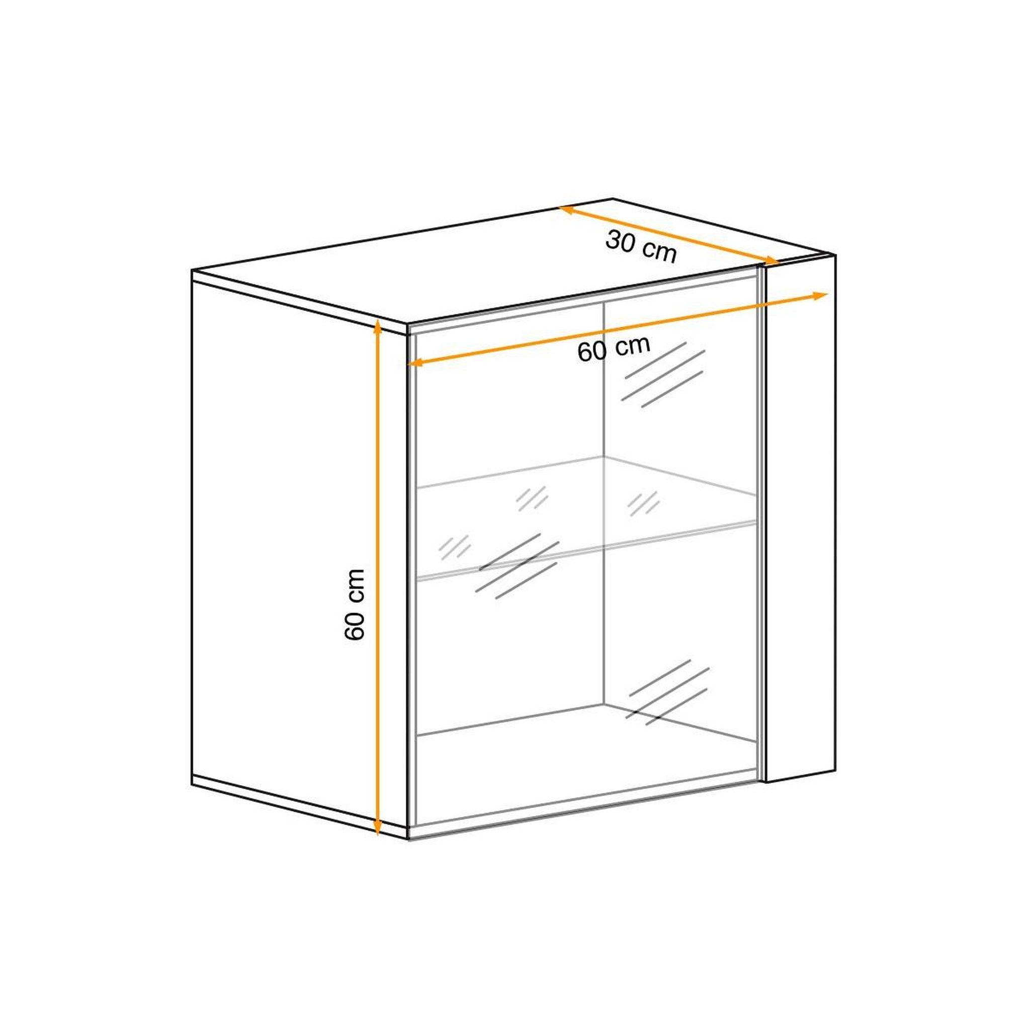 Voir la diapositive 3 : Paris Prix Vitrine murale led  switch  60cm naturel