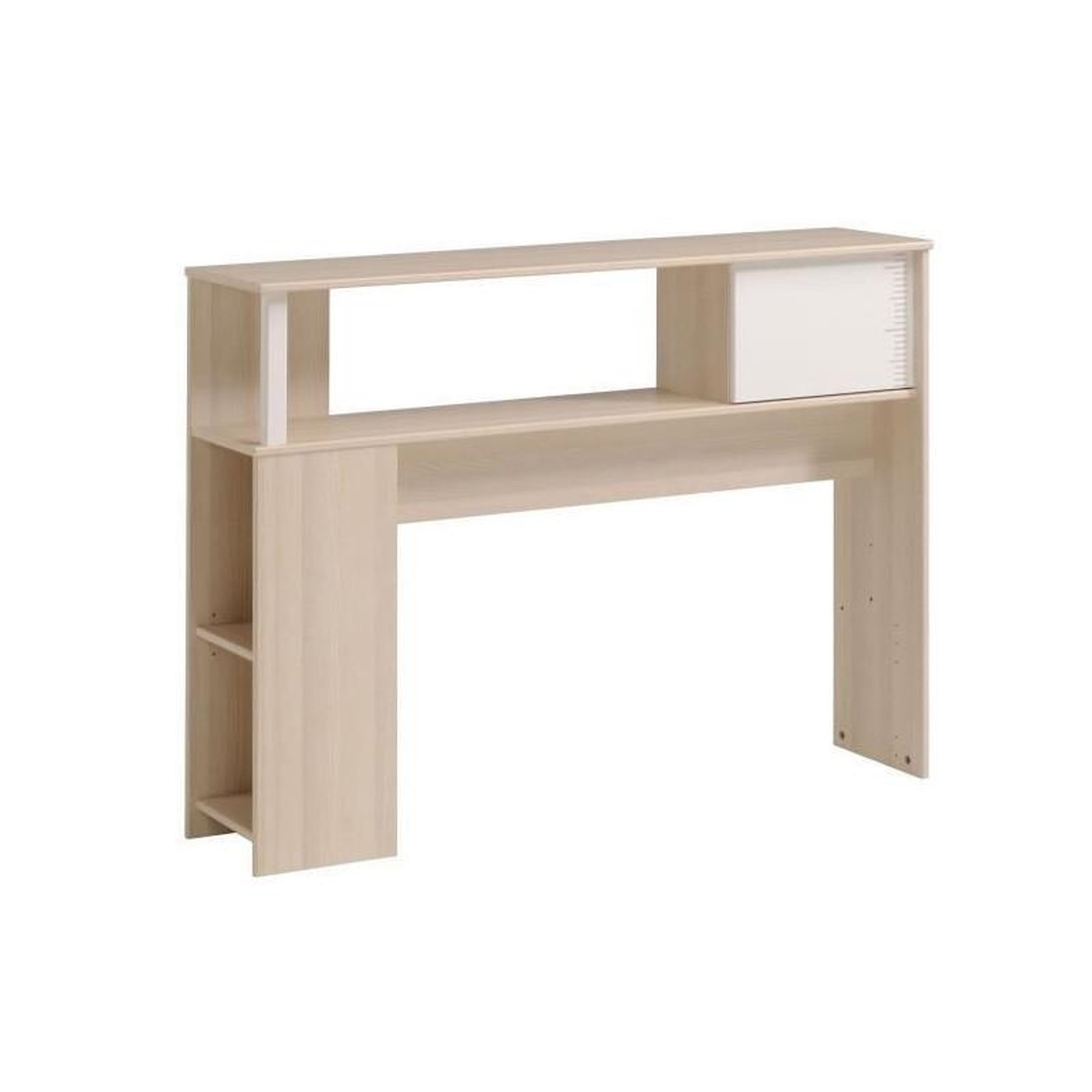 Voir la diapositive 4 : PARISOT PARISOT Chambre enfant complete Tete de lit + lit + bureau - Style contemporain - Decor acacia clair et blanc - CHARLEMAGNE