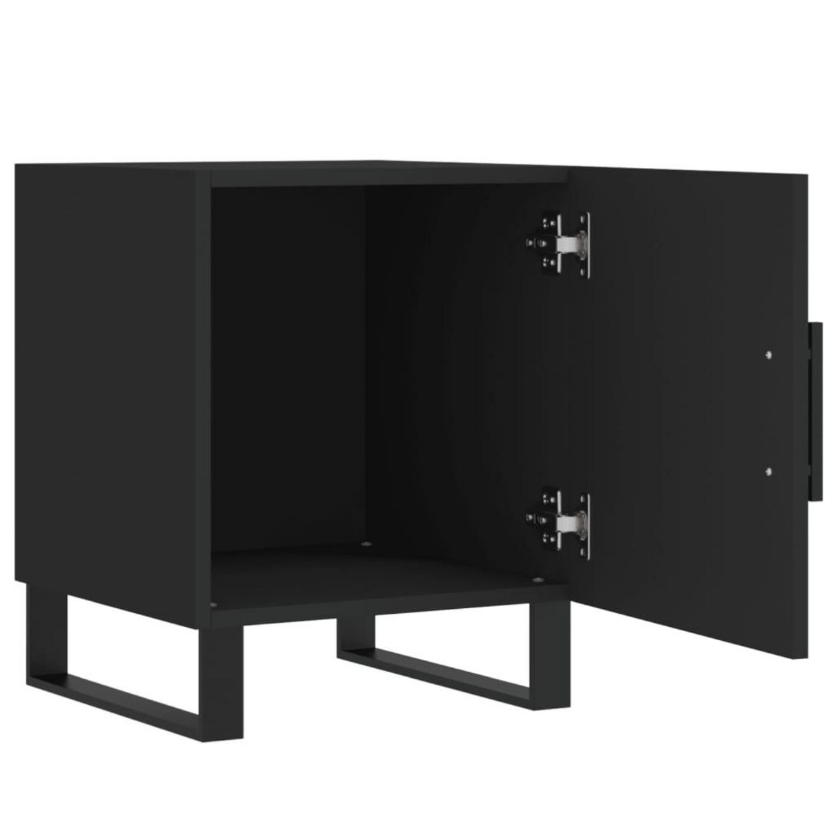 VIDAXL Tables de chevet 2 pcs noir 40x40x50 cm bois d'ingenierie