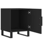Voir la diapositive 5 : VIDAXL Tables de chevet 2 pcs noir 40x40x50 cm bois d'ingenierie
