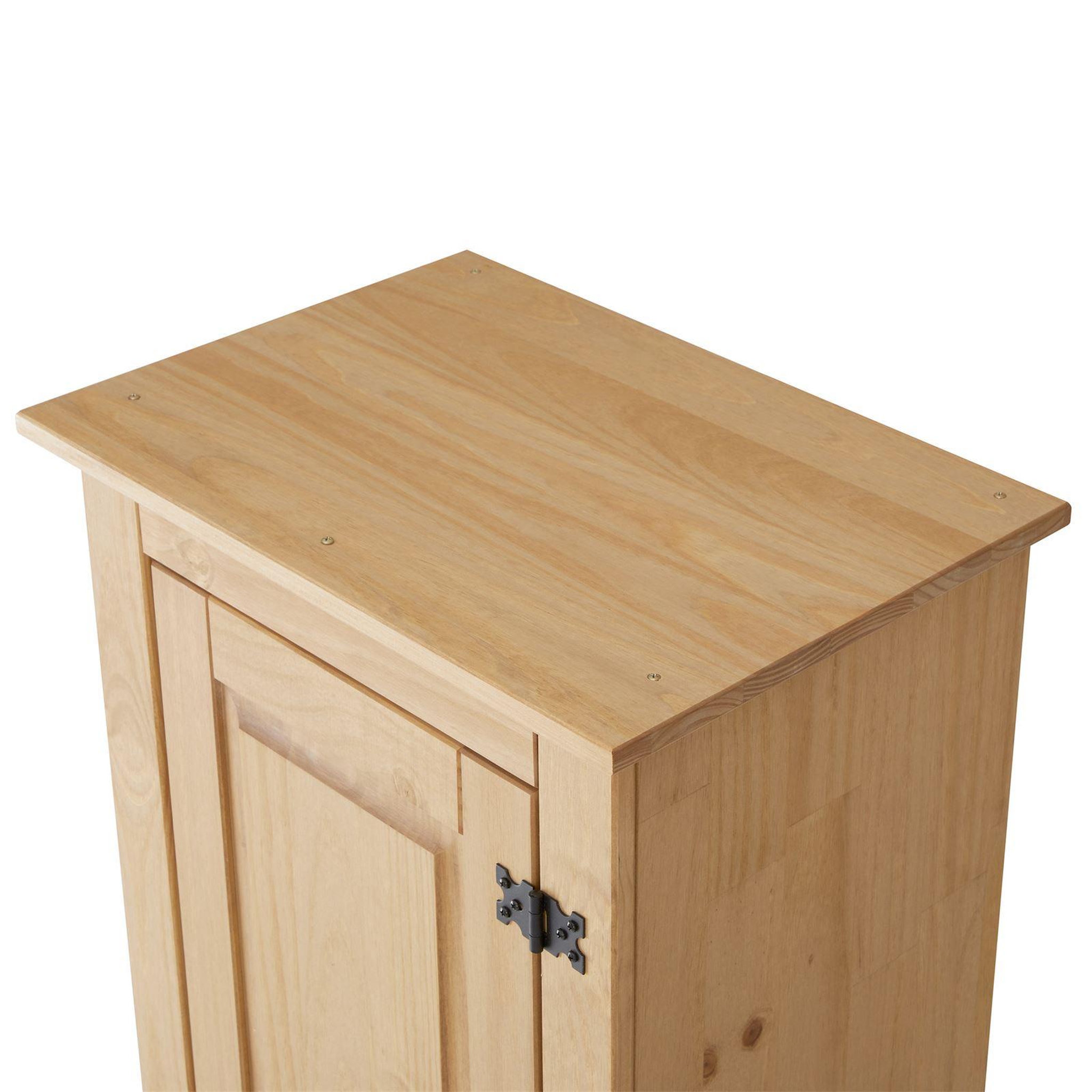Voir la diapositive 6 : IDIMEX Armoire TEQUILA avec 1 porte et 2 tiroirs, en pin massif