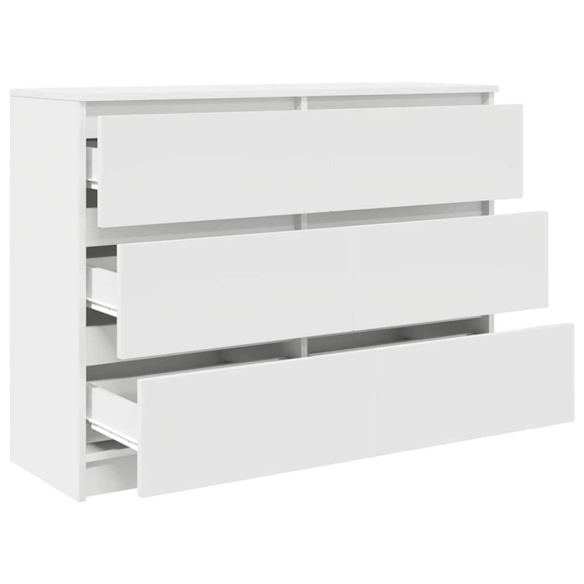 VIDAXL Buffet blanc 100x35x76 cm bois d'ingenierie