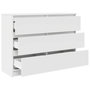 Voir la diapositive 5 : VIDAXL Buffet blanc 100x35x76 cm bois d'ingenierie