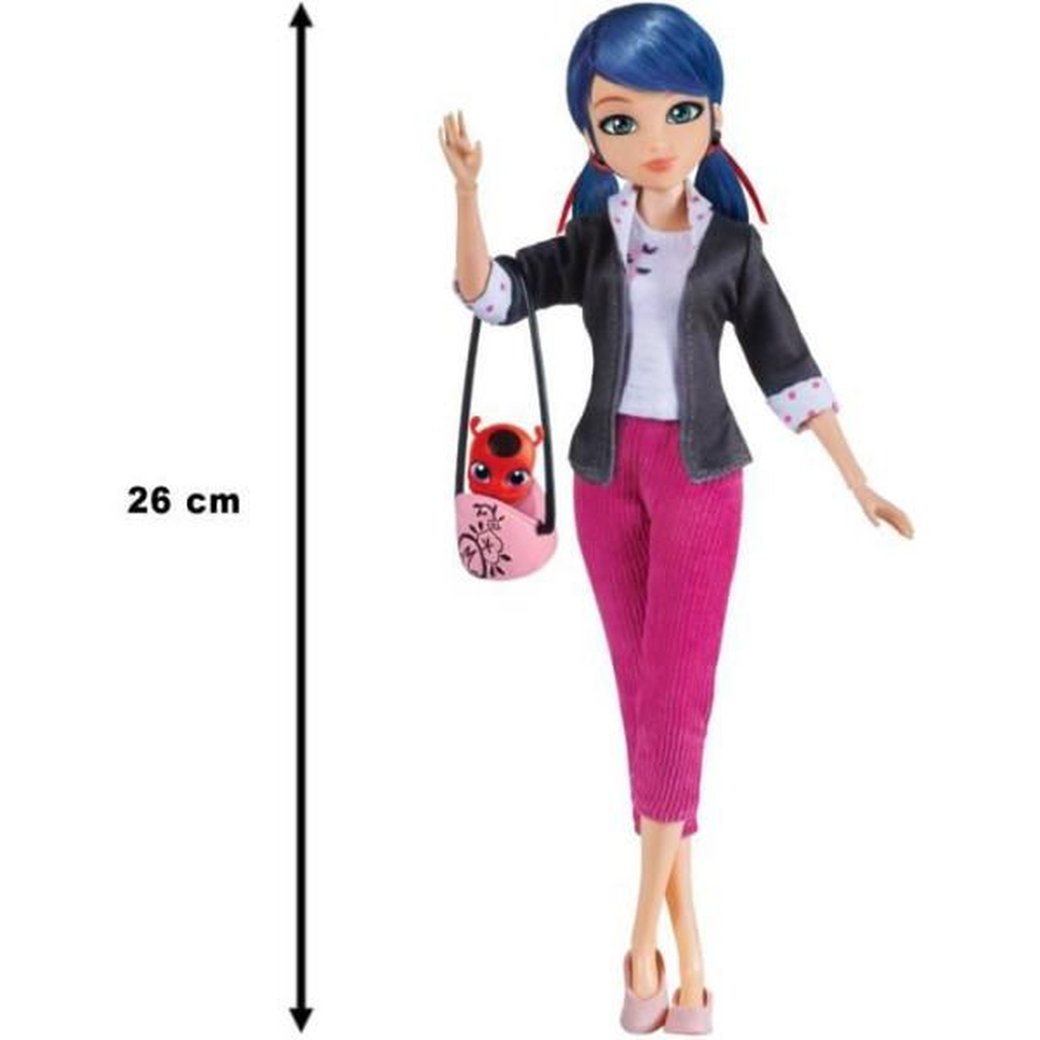 Voir la diapositive 2 : BANDAI Miraculous Ladybug - Poupée mannequin 26 cm Marinette - BANDAI