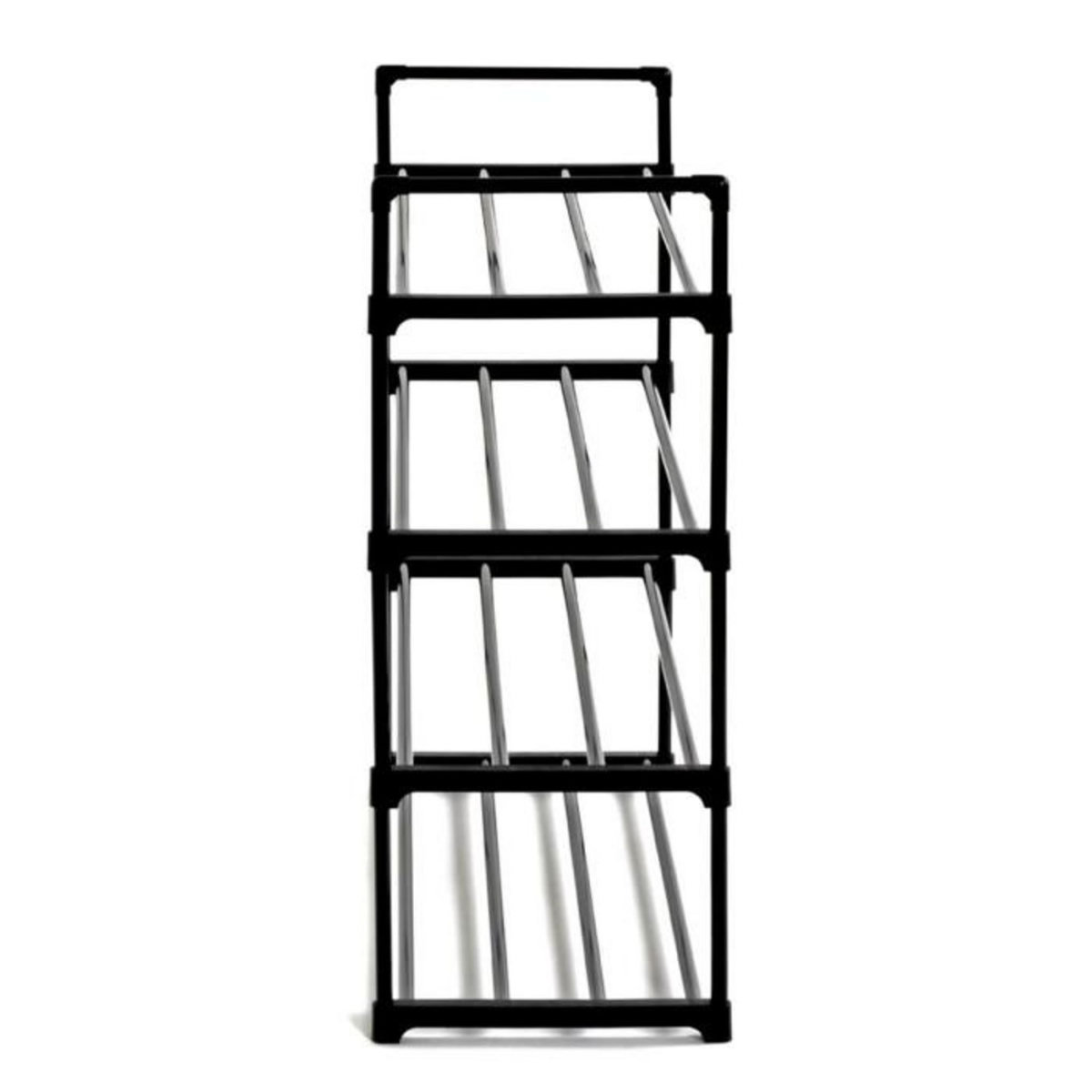 Paris Prix Étagère à Chaussures  4 Niveaux  74cm Noir